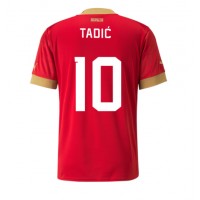 Billiga Serbien Dusan Tadic #10 Hemma fotbollskläder VM 2022 Kortärmad